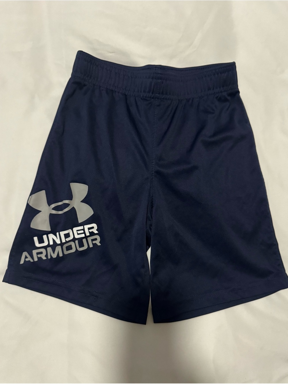 Under Armour Boys Tech Prototype Logo Shorts Black Neon Green Size 6
